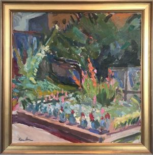 A Plot of One's Own Karen Horne, A Plot of One's Own, oil, 24x24, 28x28 w frame