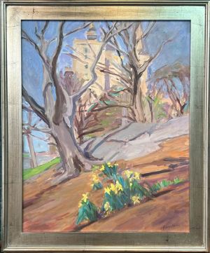 Signs of Spring in Central Park Karen Horne, Signs of spring in Central park, oil, 30x24, 35x29 w frame, $3,250