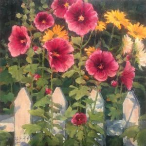 Country Bumpkins Phyllis Horne, Country Bumpkins, oil, 16x16, gallery wrap, sm WEB