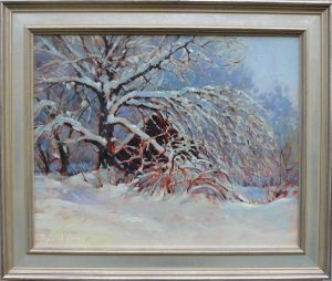 White Christmas Phyllis Horne, White Christmas, oil, 16x20, 21x25 w frame