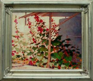 Grandma's Hollyhocks