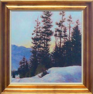 Mountain High phyllis_horne_mountain_high_24x24_canvas_shown_with_frame_oil_p1240455