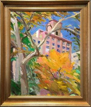 Looking towards CPW Karen Horne, Looking towards CPW, oil on linen, 24x20, 29x25 w frame, Special Offer - $1,480