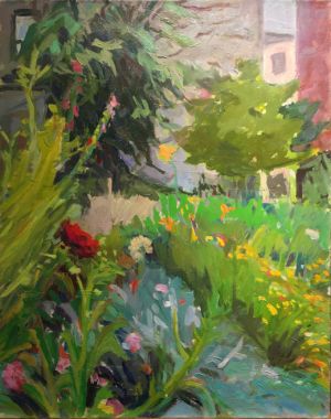 Secret Garden Karen Horne, Secret Garden, 30x24, oil, unframed, Special Offer - $1,880