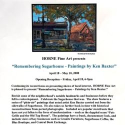 Remembering Sugarhouse - Ken Baxter