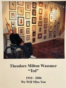 Ted Wassmer with his Wall